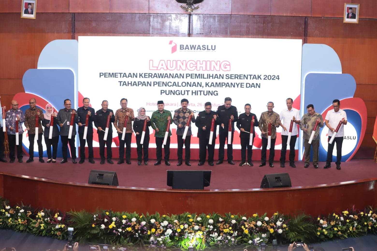 Foto Launching Pemetaan Kerawanan Pemilihan Serentak 2024