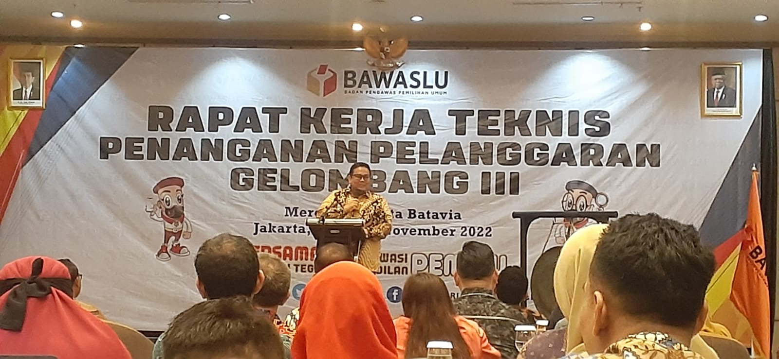 Ketua dan Kordiv P2PS Bawaslu Kota Bima Ikuti Rakernis Penanganan Pelanggaran