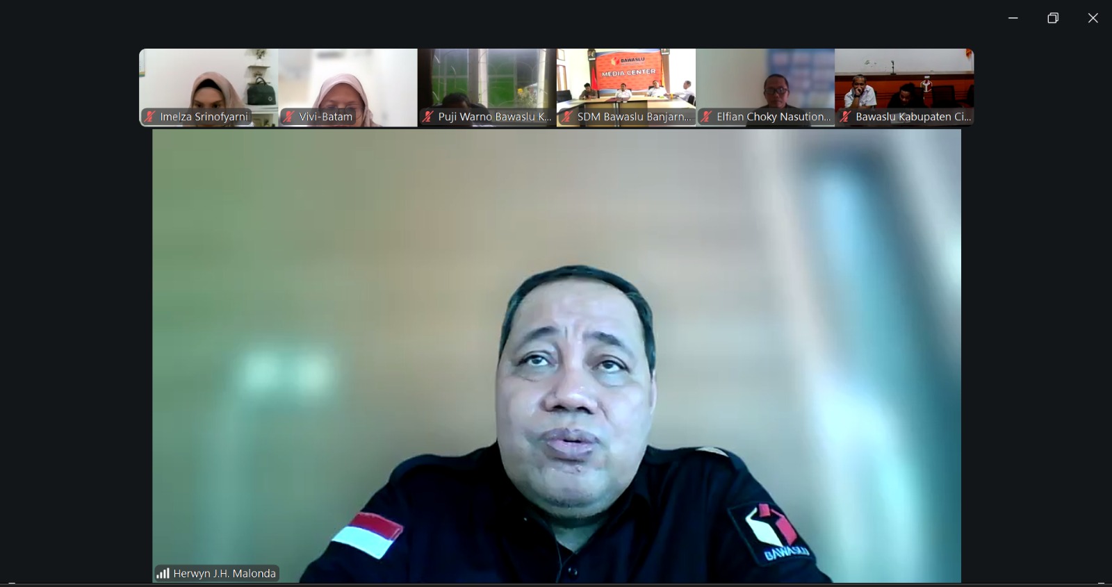 Herwyn J.H. Malonda dalam Rapat Koordinasi Jumat Sehati dan Jumpa Berlian