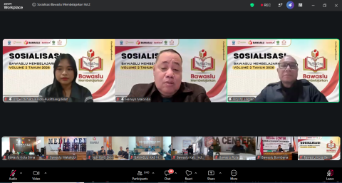 Zoom Sosialisasi Bawaslu Membelajarkan