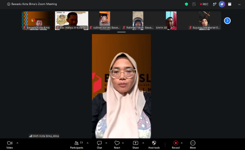 Zoom Bawaslu Kota Bima