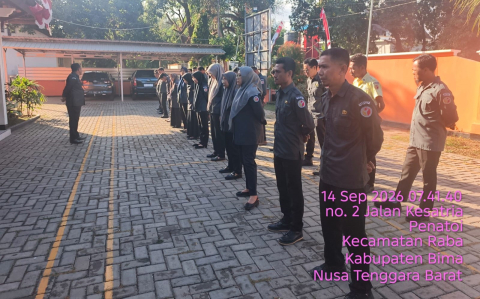 Apel Pagi Bawaslu Kota Bima