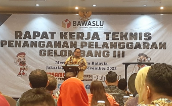 Ketua dan Kordiv P2PS Bawaslu Kota Bima Ikuti Rakernis Penanganan Pelanggaran