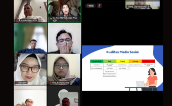 Tangkapan layar saat rapat evaluasi Kehumasan Triwulan I tahun 2025 oleh Bawaslu Provinsi NTB