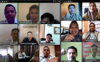 Tangkapan Layar Rapat Persiapan  Pengawasan Pemutakhiran Data Pemilih Berkelanjutan (PDPB)