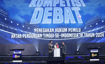 Dokumentasi Kompetisi Debat Penegakan Hukum Pemilu IV Tahun 2024.