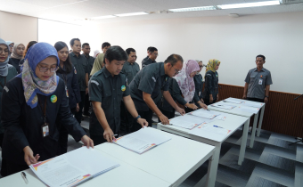 Pencanangan Pembangunan Zona Integritas Inspektorat Utama menuju WBK/WBBM, Jakarta, Senin (8/9/2025).