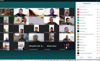 Tangkapan layar kegiatan Ngabuburit Pengawasan yang diselenggarakan Bawaslu NTB